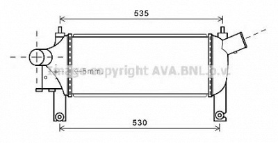 AVA QUALITY COOLING dn4339 -  Интеркулер